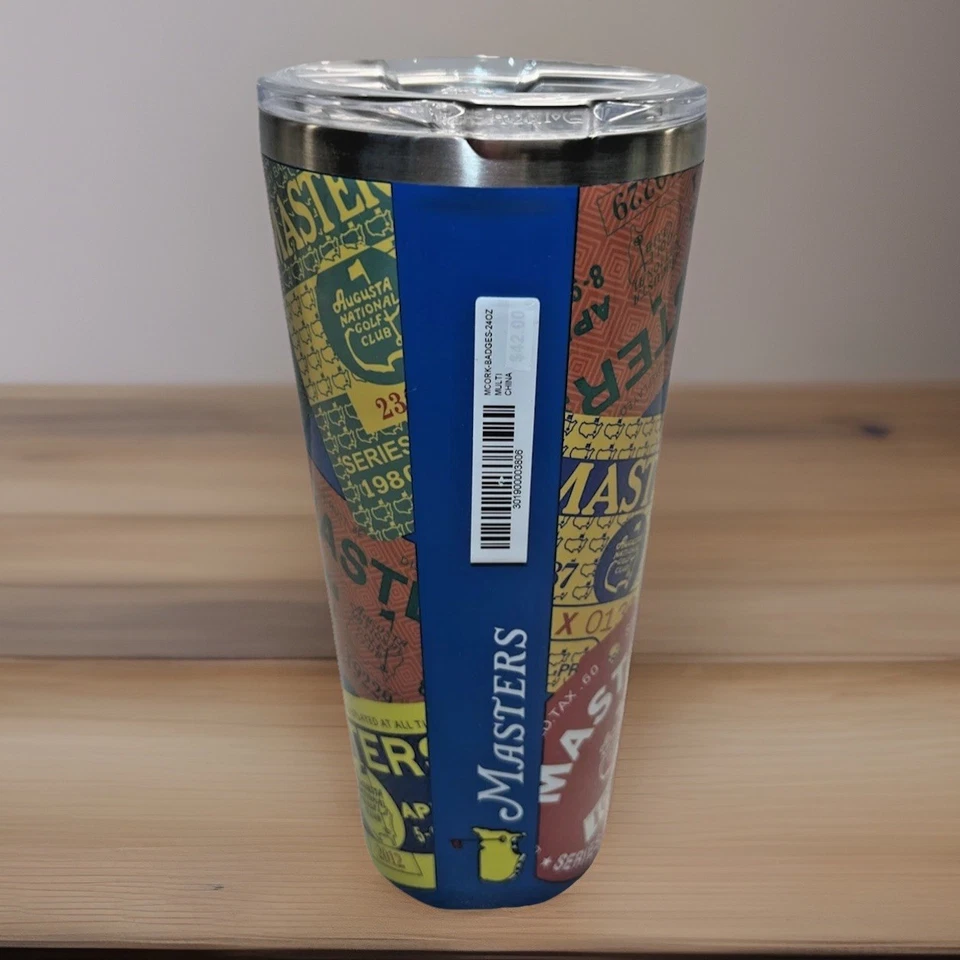 Vaso Masters MCORK-INSIGNIAS 24 oz - AUGUSTA NATIONAL GOLF CLUB - NUEVO CON ETIQUETAS Raro Foto 2 de 4