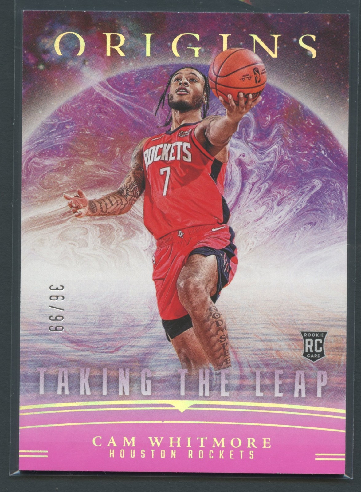 /99 Pink Holo Taking the Leap Cam Whitmore #3 Rookie 2023-24 Panini Origins RC