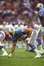 Ray Childress Houston Oliers during a NFL football game v the Wash- Old Photo