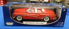 1953 BUICK SKYLARK CONVERTIBLE RED 1/18 DIECAST MODEL CAR MOTORMAX 73129 NIB