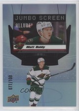 2022-23 Upper Deck Allure Jumbo Screen Achievement 77/100 Matt Boldy #JS-8 0gl1
