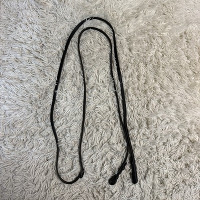 Black Nunn Finer English Horseback Riding Flat Curb Rein