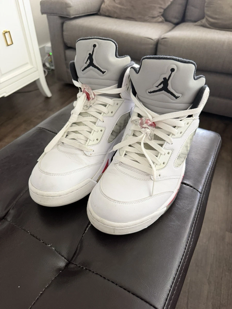 Supreme x Air Jordan 5 Retro White | eBay