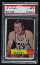 1957-58 Topps Jack George #67 PSA 6 0q4x
