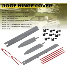 For BMW E93 335i M3 M4 F83 4Pcs Left Right Convertible Roof Top Hinge Cover EPU