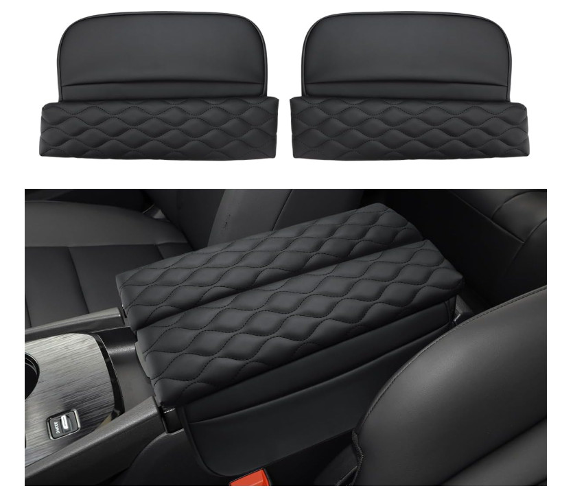 Black Car Center Console Armrest Cover for Mercedes-Benz GLC & C Class Accessory