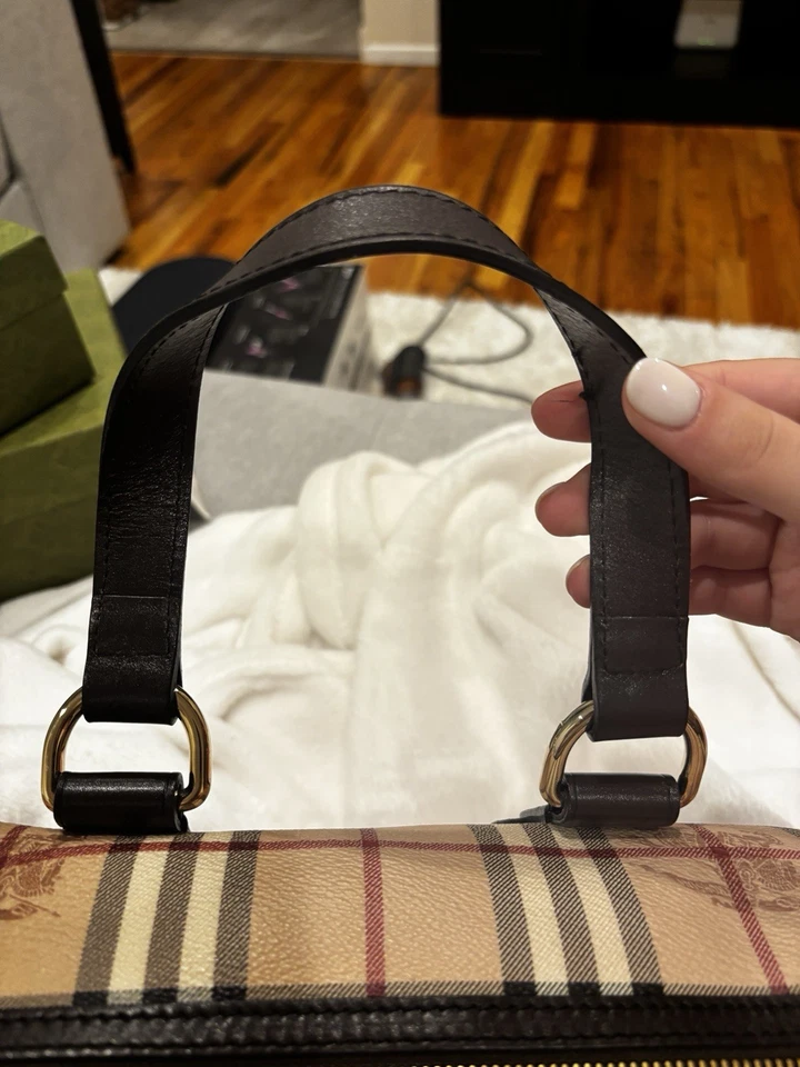 Сумка для боулинга BURBERRY Haymarket клетчатая Chester средняя - Изображение 2 из 4