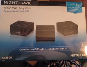 Netgear Nighthawk AX1500 Mesh Wifi 6 Système, boîte non ouverte
