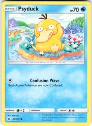 Psyduck 28/149 Sun & Moon Base Set Common