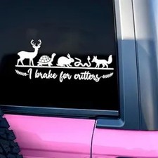Cute Animal Meme Car Decal, 8-Inch Waterproof Vinyl Bumper Sticker for Car Windo