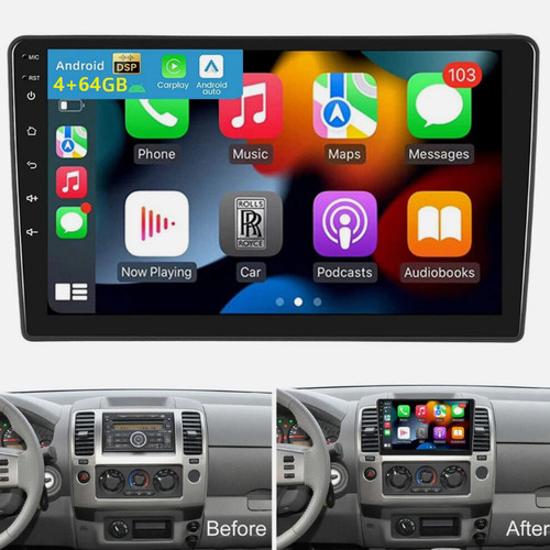 Car Radio Stereo Carplay For 2005-2012 Nissan Frontier  GPS Navi Carplay