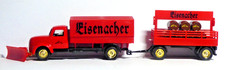 Rarität, 1:87, Magirus Deutz Sirius Nostal. HZ mit Schneepflug,Eisenacher,Nr.049