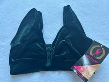 Eurotard Green Dance Top Large Velvet Vintage