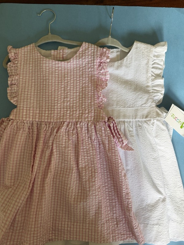 Two Zuccini Girl’s Dresses Size 4T. Excellent Condition, 1 Never Worn With Tags