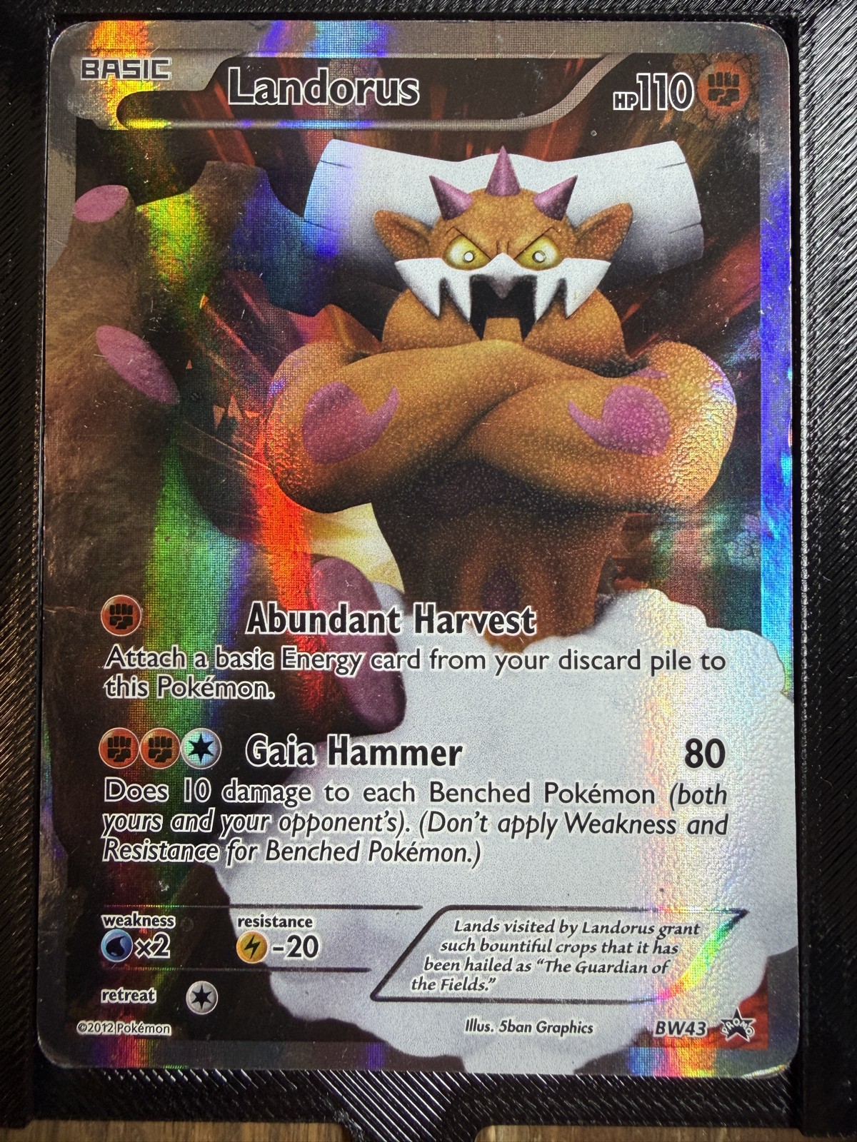 Landorus - BW43 - Pokemon Black & White Promo Ultra Rare Card - (HP)