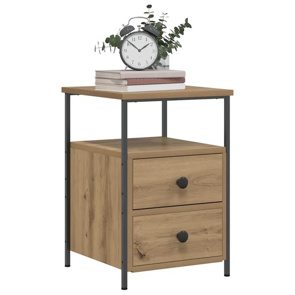 Nachttisch 2Er Set Artisan Eiche 34X35,5X50 Cm Holzwerkstoff-image