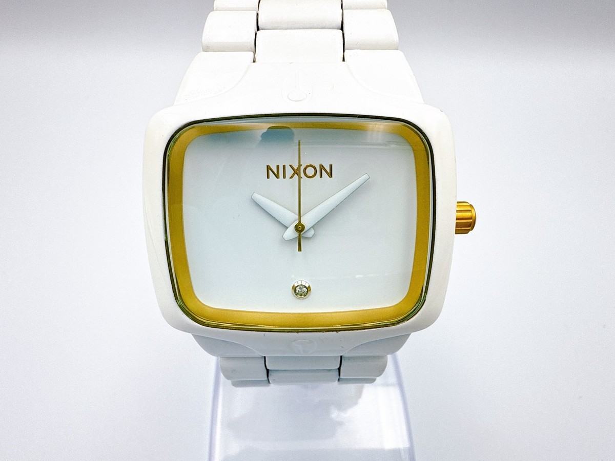 NIXON The Player White Gold Color Quartz men's Watch 10ATM