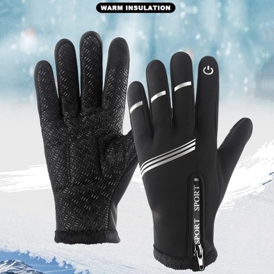 for Windproof Warm Non-Slip Full Finger Men Women Winter Cycling Gl