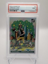 2024 Panini Donruss - Downtown! Jordan Love #5 PSA 9!