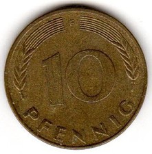 BRD, 10 Pfennig, 1990, F (Stuttgart), ss