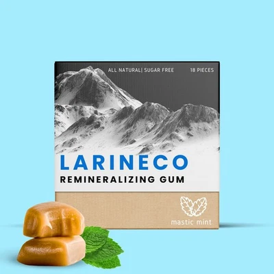 Larineco Remineralizing Gum with Nano Hydroxyapatite & Xylitol – Sugar-Free...