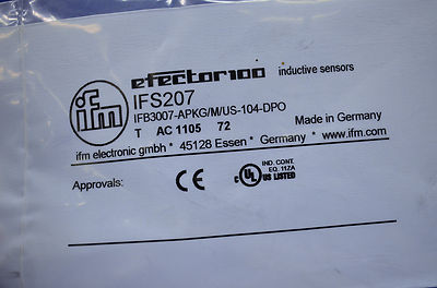 ifm efector100 induktiver Sensor IFS207  NEU NEW OVP