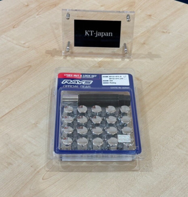 RAYS Steel Wheel Lug Nuts＆ Locks 17Hex M12x1.50 Thread 5 Holes Chrome  20PC Set