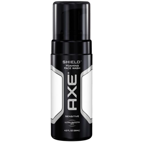 AXE Shield Foaming Face Wash, for Sensitive Ultra Smooth Skin 4.2oz