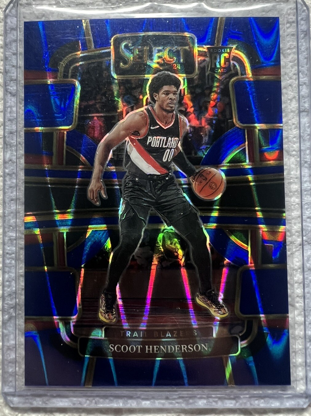 2023 2024 Panini Select Scoot Henderson Tectonic Blue Prizm /99 #77