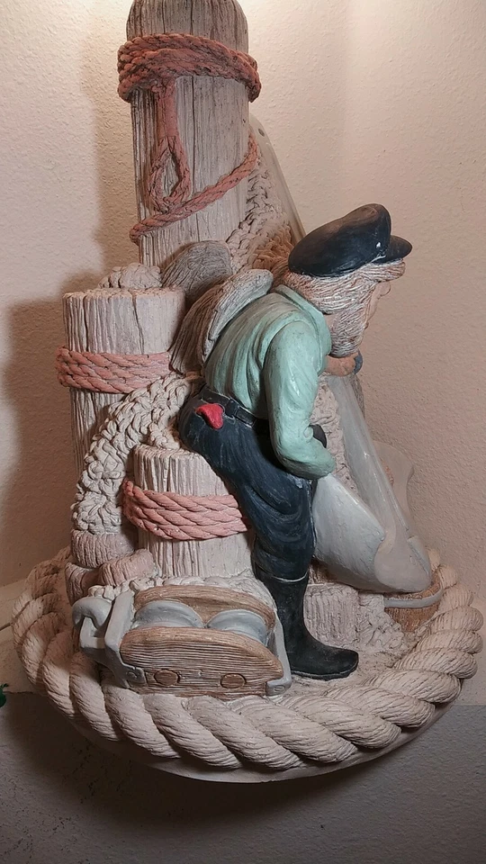 LÂMPADA VINTAGE 1998 ESTATUÁRIA COSTA OESTE NÁUTICA/CAPITÃO DO MAR... MUITO RARO. - Imagem 3 de 4