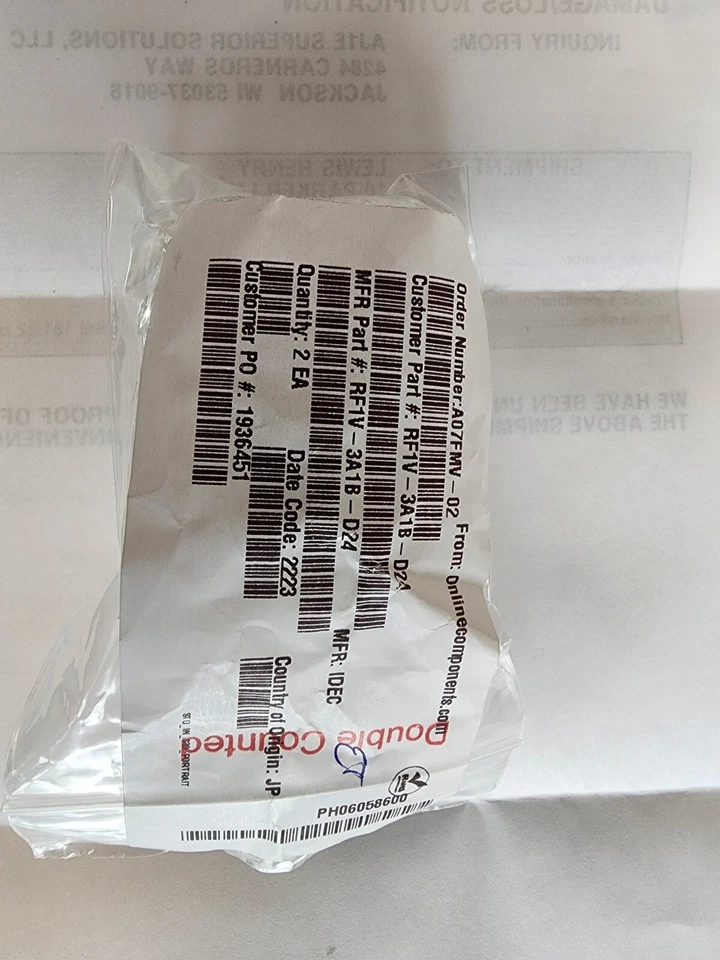 IDEC, RF1V-3A1B-D24, Plug-in Relay,3NO/NC, Non-Latching, 6 A, 24Vdc, New Stock - Image 4 of 4