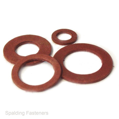 Imperial Red Flat Fibre Washers Assorted Box & Individual Sizes