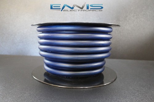 2 GAUGE WIRE 50 FT BLUE PRIMARY POWER GROUND STRANDED AWG CABLE BATTERY AUDIO - Picture 2 of 5
