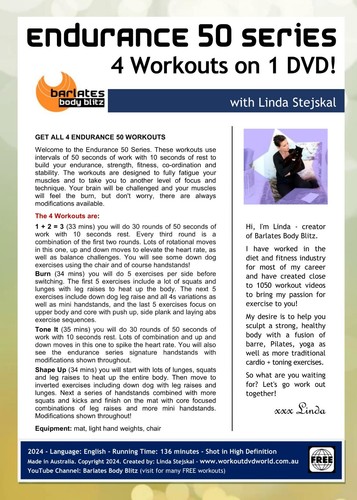 Cardio Sculpt Interval Training DVD Barlates Endurance 50 SERIES 4 Workouts - Picture 2 of 2