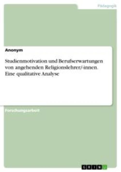 Thumbnail - Studienmotivation Und Berufserwartungen Von Angehenden...
