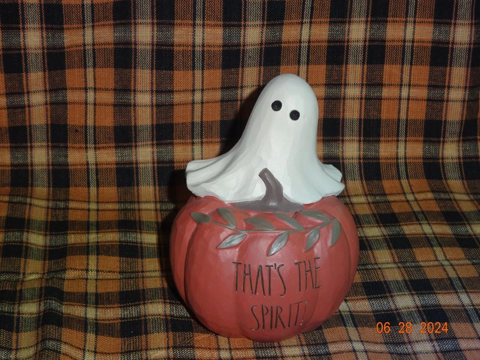 NUEVO CUBO DE FLORES "ESE ES EL ESPÍRITU" FANTASMA EN CALABAZA #226-13451 Foto 4 de 4