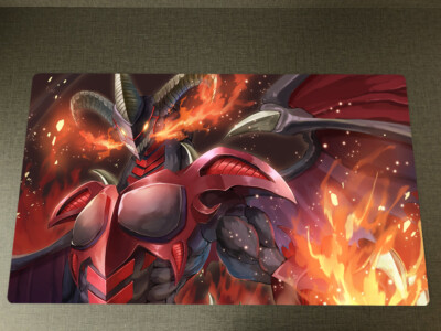 WVICM Playmat Red Dragon Archfiend TCG CCG Trading Card Game Mat Pad Mousepad