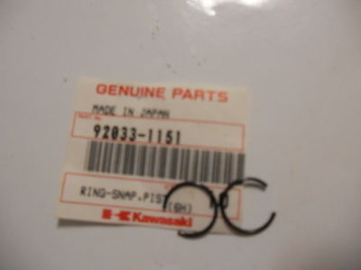 NOS Kawasaki KZ305 ZL600 ZX600 Piston Pin Snap Rings Set of 2 PN