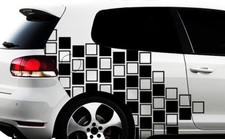 Hexagon Pixel Wabenmuster Waben xxx XXL Set Auto Aufkleber Sticker Tuning