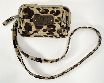 Aéropostale Women's Cheetah Print Wallet With Strap