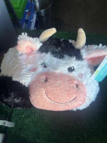 Easter Plush Cow Yak Kids Easter Basket 10.5" Egg Hunt w Handle Holiday Decor