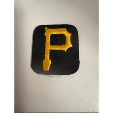 Pittsburgh Pirates Patch MLB Baseball Uniform Sew On Applique Black Gold