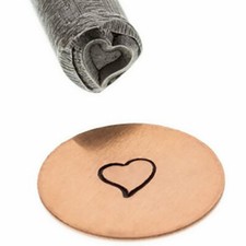 5 MM Curved Heart Shape Stamp Stamping Punch Marking Jewelry Pendants Metals