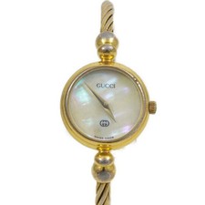 Gucci 18k YGP Women's MOP Dial Flexible 