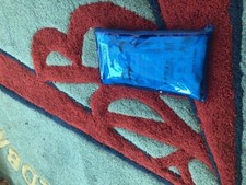 1 PK OF 10 NOSE/MOUTH STERILED COVERS BLUE SMILY ZIPPER POUCH FREE SHIPPING USA