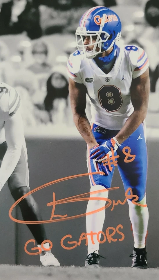 Kadarius Toney & Trevon Grimes Signed Auto 11x14 Photo JSA Witnessed COA Gators - Image 3 of 4