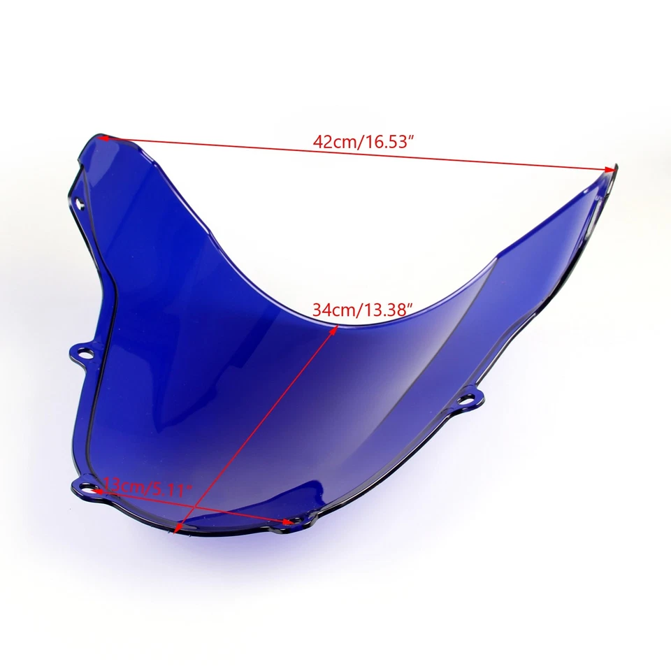 Windshield Windscreen Double Bubble For Suzuki GSXR 600/750 2001-2003 K1 Blue Foto 3 de 3