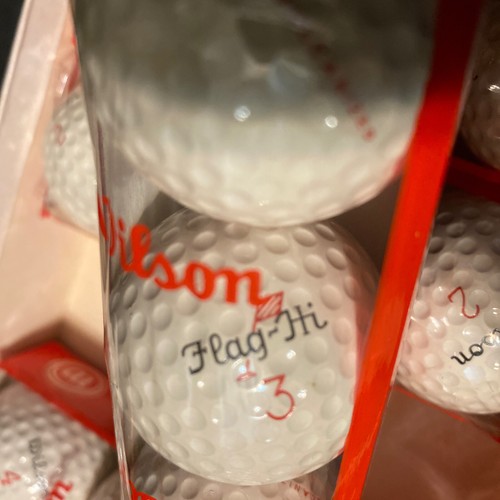 Vintage Wilson Flag Hi Golf Balls One Dozen New Sealed UBER RARE - Picture 9 of 9