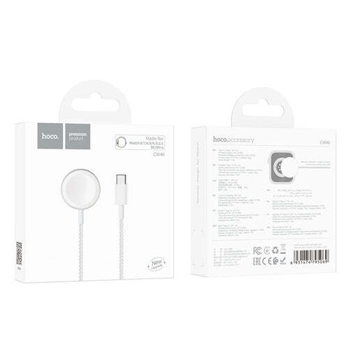 Hoco Magnetic Wireless Charger with Type-C Cable for Apple Watch and Samsung Wat - Picture 7 of 10