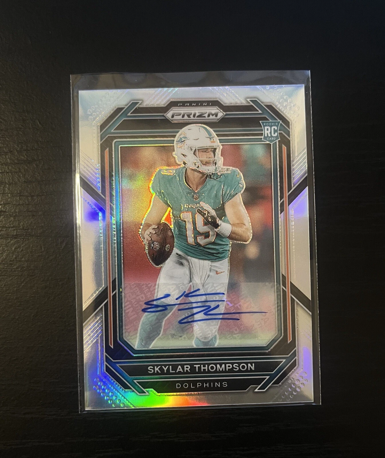 2022 Panini Prizm Skylar Thompson Silver Prizm Rookie Auto RC #354